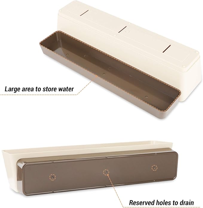 SUREAM Indoor Herb Planter Boxes, 4 Pack Window Box - Image 5