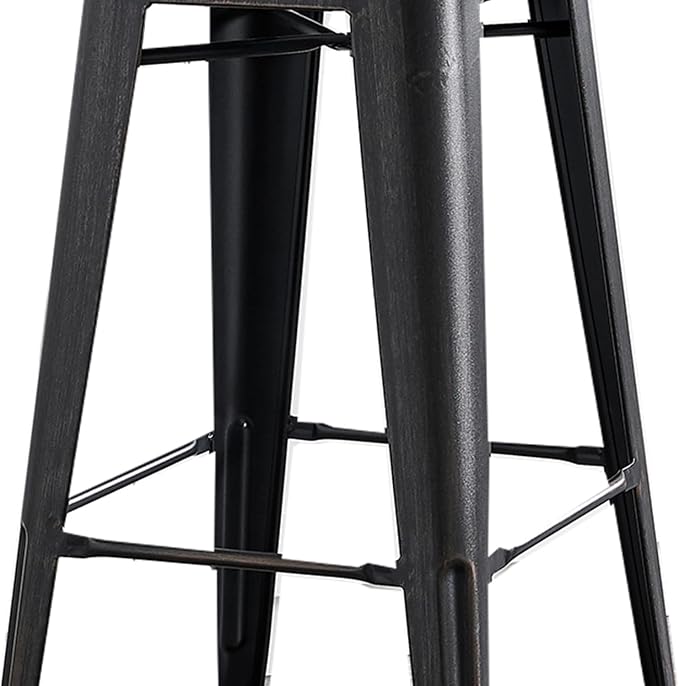 AC Pacific 30” Metal Barstool Set of 2 – Country Rustic Style - Image 7