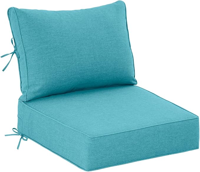 Sundale Outdoor Olefin Deep Seat Cushion, Patio Chair Cushion and Pillow by SundaleOutdoor