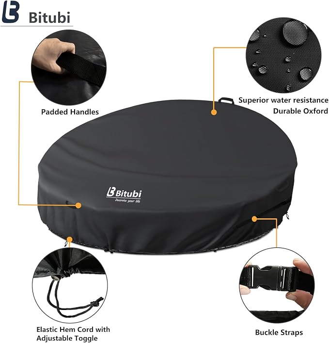 Bitubi 75 Inch Heavy Duty Waterproof Outdoor Daybed Cover - Image 3