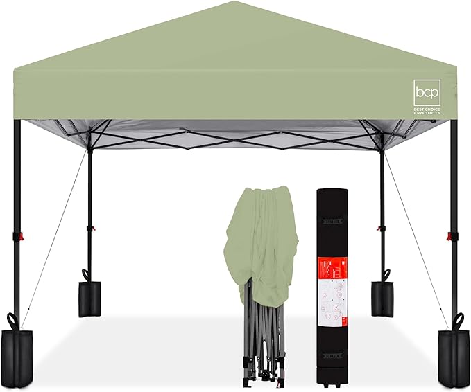Best Choice Products 12x12ft Pop Up Canopy Tent, Outdoor Shade, 1 Person 1 by BestChoiceProducts