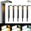 Solar Pathway Lights Outdoor 6 Pack, 3 Color in 1 Bright Landscape Lighting by COXSENI