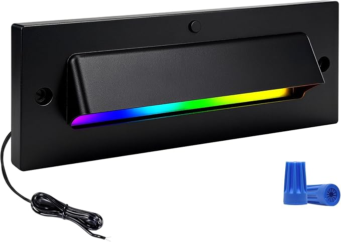 Outdoor Step Lights, 5W 12V Landscape LED RGB Color Changing Outdoor Low by ZestPatio