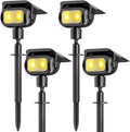 Nreonrick Solar Spot Lights 360° Adjustable Solar Lights Outdoor IP65 Waterproof by Nreonrick