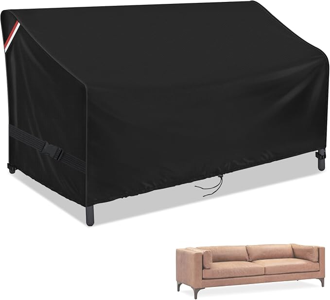 Outdoor Sofa Cover, 95 Inch Waterproof 3-Seater Bench Covers by Yourpatiocoverexpert