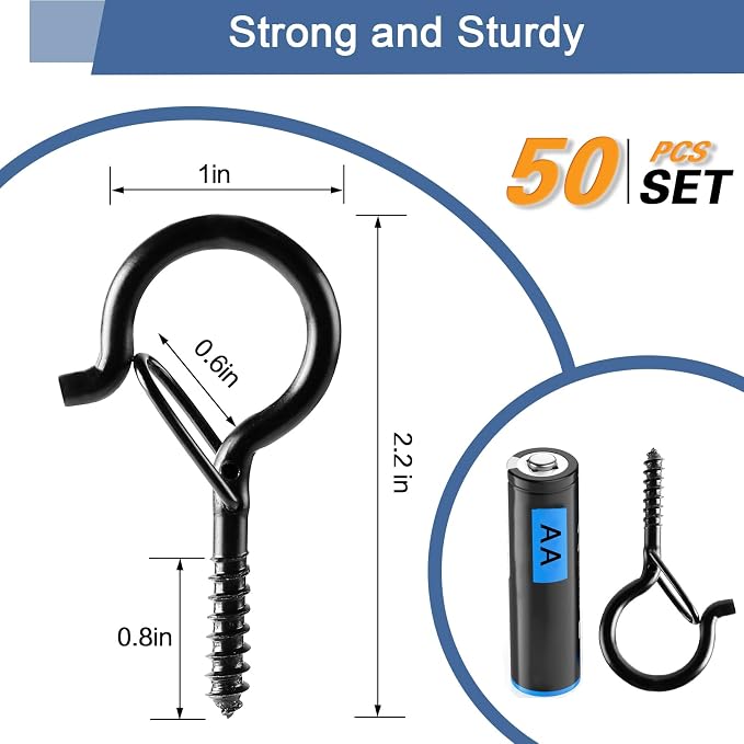 ADIIL 50 PCS Q Hanger Hooks - Image 6