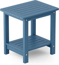 YEFU Outdoor Side Table for Patio: 16" HIPS Weather by YEFU
