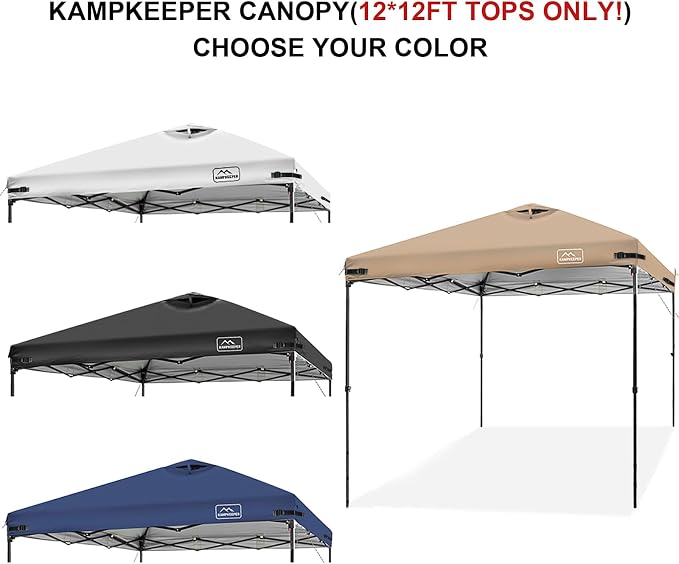 KAMPKEEPER Replacement Top Pop Up Canopy Tent Cover Roof - Image 3