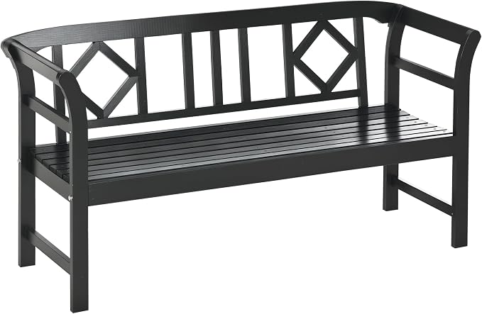 Outsunny Wooden Patio Bench, Outdoor Garden Bench by Outsunny