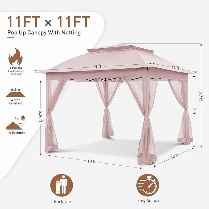 COOS BAY 11x11 Pop Up Gazebo - Image 4
