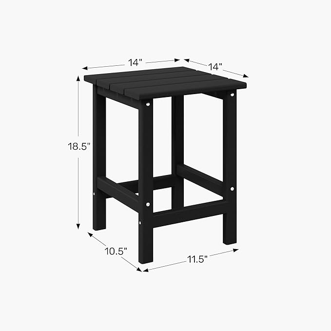 WestinTrends Malibu Square Outdoor Side Table - Image 2