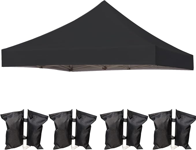 LIUJIAYI Pop Up Canopy Replacement Top, 8x8 Heavy Duty 500D UV Protection by Unknown