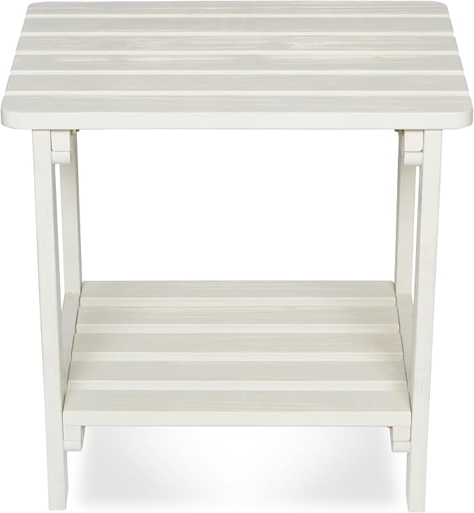 Shine Company Providence Rectangular Solid Wood Side Table, Outdoor Adirondack - Image 4