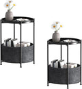 Garden 4 you Small Side Table, Mini Round End Table, Modern Nightstand by Garden4you