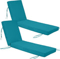 Chaise Lounge Cushions Outdoor Set of 2, Waterproof & Fade Resistant Patio by SXIORMHJ