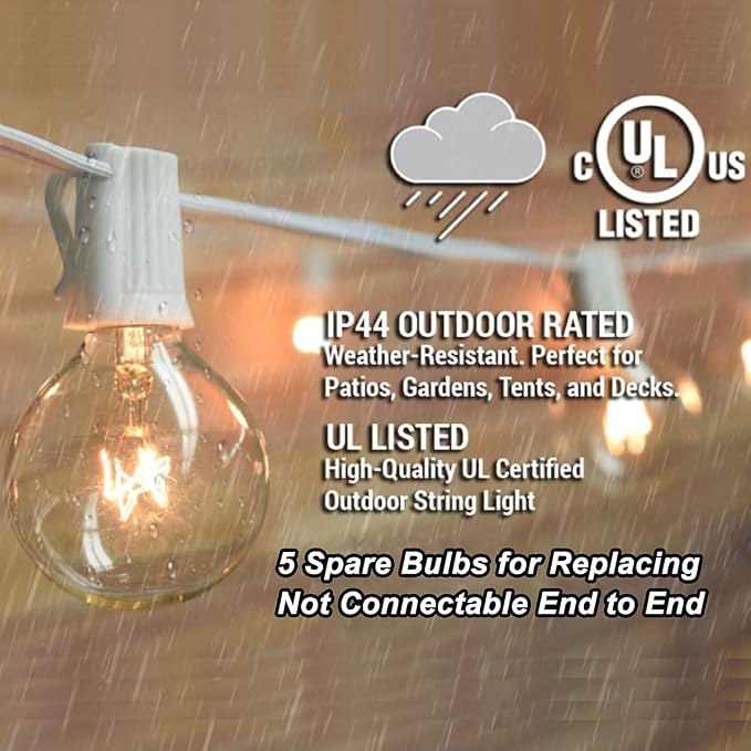Abeja Outdoor String Light G40-100Ft - Image 2