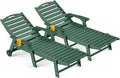 Outdoor Chaise Lounge Chair Set of 2, Patio Lounge Chairs by CIOKEA