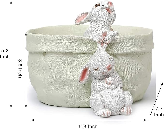 Rabbit Flower Pot Succulent Planter Garden Pots, Decorative Flower Pot - Image 5