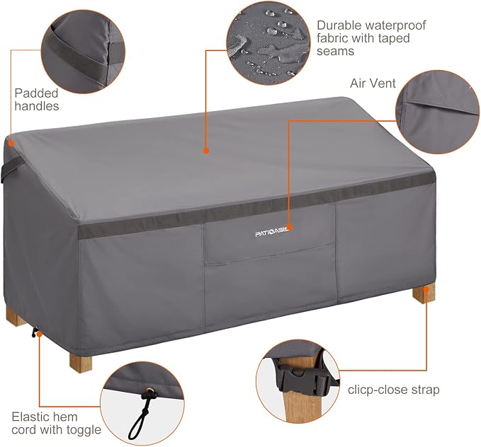 Loveseat Cover All Weather Waterproof UV Resistant - Image 4