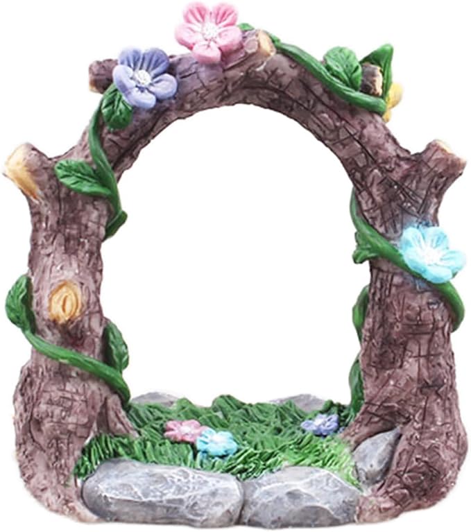 Kai Dream Miniature Fairy Garden Accessories, Resin Craft Flower Arch Figurine by KaiDream