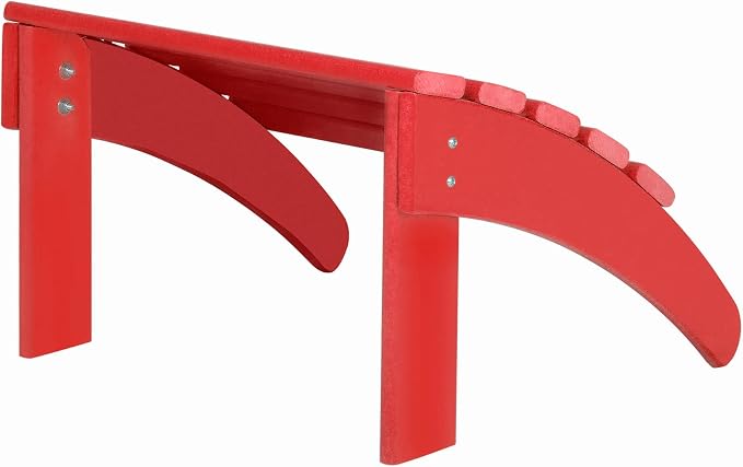 WO Home Furniture Adirondack Ottoman Outdoor Patio Footrest 13.5" Inch Folding - Image 8