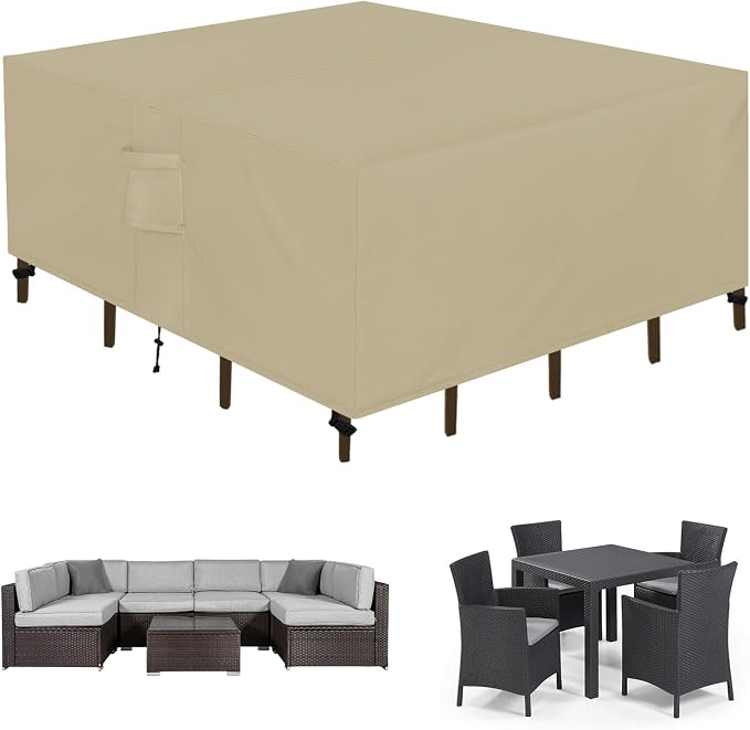Easy-Going Square Patio Furniture Cover Waterproof Outdoor Dining Table and by Easy-Going