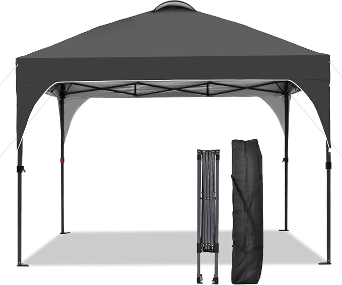GDY 10x10 Pop Up Canopy Tent, Easy-Setup Gazebo, Outdoor Canopy by GDY