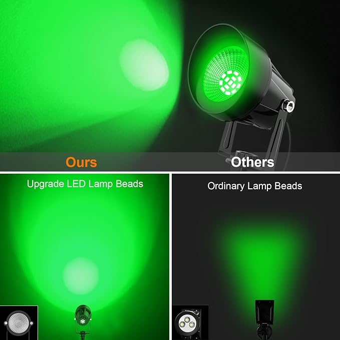 St. Patrick's Day Green Spotlights Outdoor, 14 LED Landscape Lighting - Image 3
