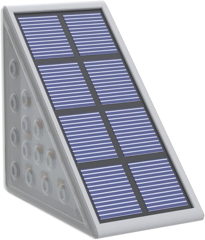 NIORSUN Solar Step Lights, 6 Pack RGB Solid Color Changing Solar Stair Lights - Image 4