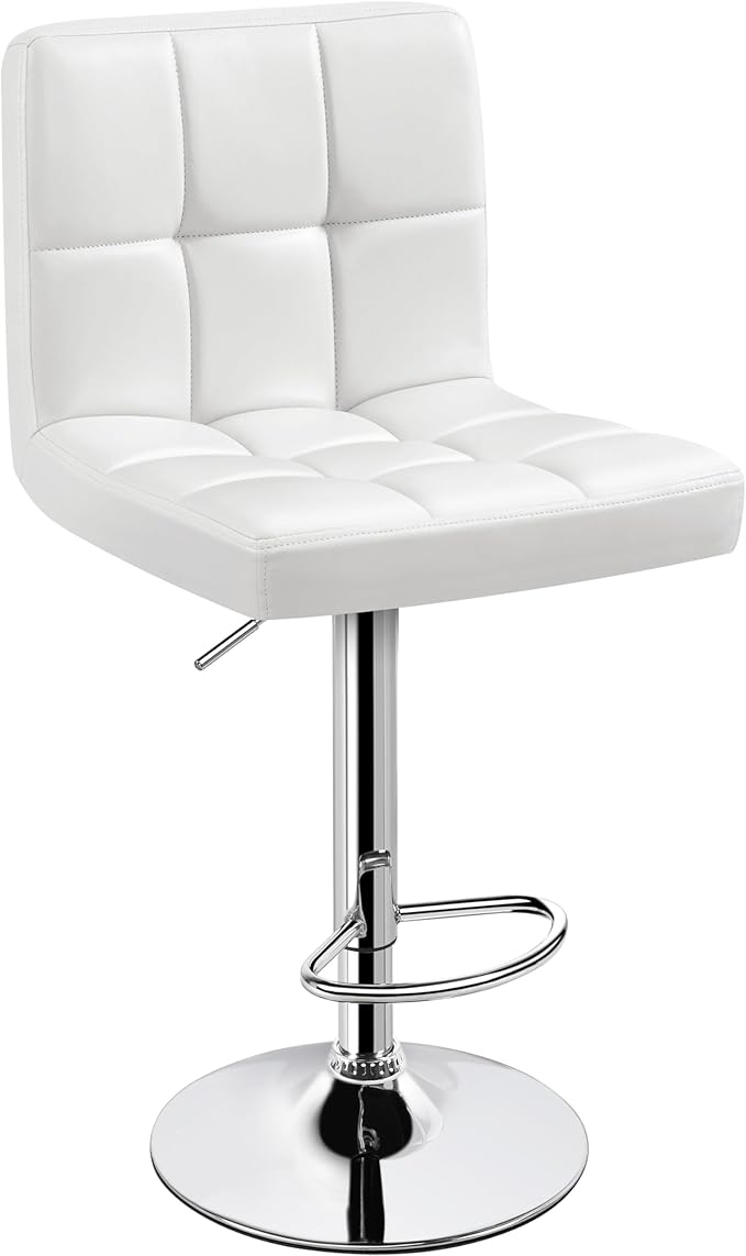 Yaheetech Single Bar Stool, PU Leather Adjustable Swivel Barstools, Armless by Yaheetech