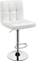 Yaheetech Single Bar Stool, PU Leather Adjustable Swivel Barstools, Armless by Yaheetech