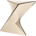 LeisureMod 15.75" Stackable Weather-Resistant Plastic Triangular Side Table by LeisureMod