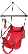 ONCLOUD Hammock Chair Hanging Swing Seat Air Deluxe Rope Through Beech Wood Bars by ONCLOUD