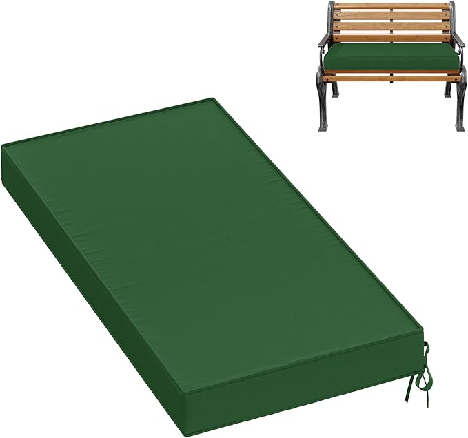 Premium Outdoor Bench Cushions for Patio Furniture 3.5inches Memory Foam Bench by Pakunoda
