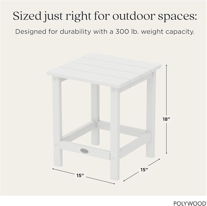 POLYWOOD Long Island 18" Side Table - Image 3