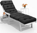 All Weather Chaise Lounge Cushions Outdoor 74.4 x 22 x 4 Inches Lounge Chair by Tycdiose