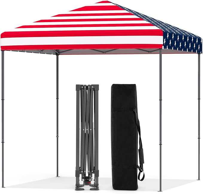Tangkula 6.6x6.6 Ft Pop Up Canopy, 1 Person Instant Setup Canopy Tent by TANGKULA