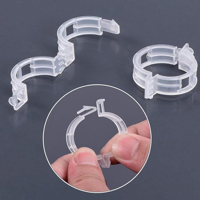 200Pcs Garden Clips for Climbing Plants, Reusable Trellis Clips for Tomatoes - Image 3