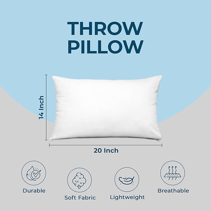 Utopia Bedding Throw Pillows – 14 x 20 Inches Down Alternative Pillows - Image 4