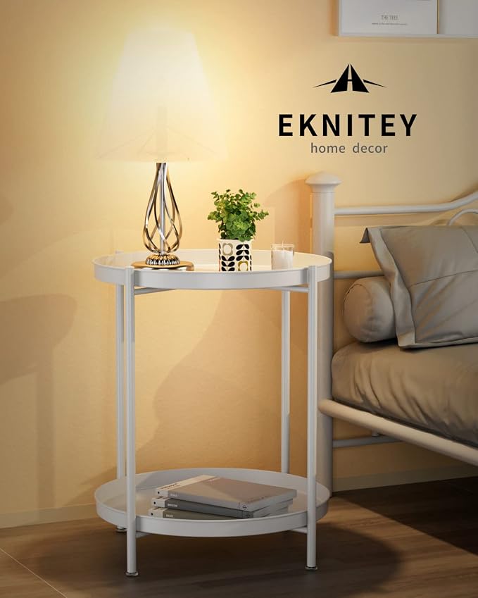 EKNITEY 2 Tier End Table - Image 4