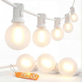 SUNSGNE 25Ft G40 LED Outdoor White String Lights by SUNSGNE