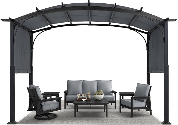 MASTERCANOPY 10x12ft Outdoor Retractable Pergola by MASTERCANOPY