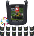 JERIA 12-Pack 30 Gallon Grow Bags, 300G Thickened Nonwoven Garden Pots by JERIA