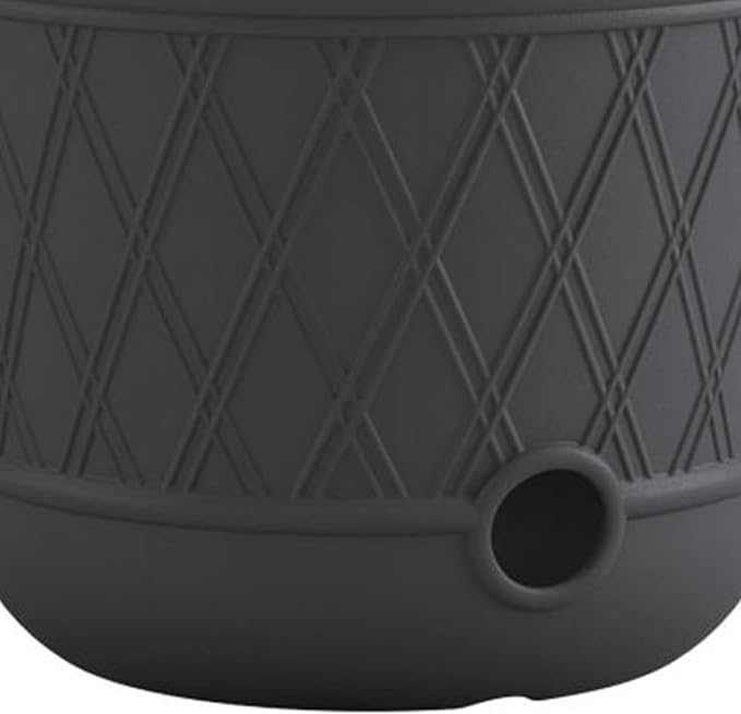 Suncast Lattice Hose Pot for Outdoor Garden Storage, Peppercorn - Image 8