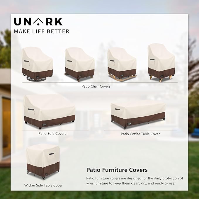 Outdoor Swivel Chair Covers Waterproof 2 Pack, Outdoor Chair Covers Patio - Image 7
