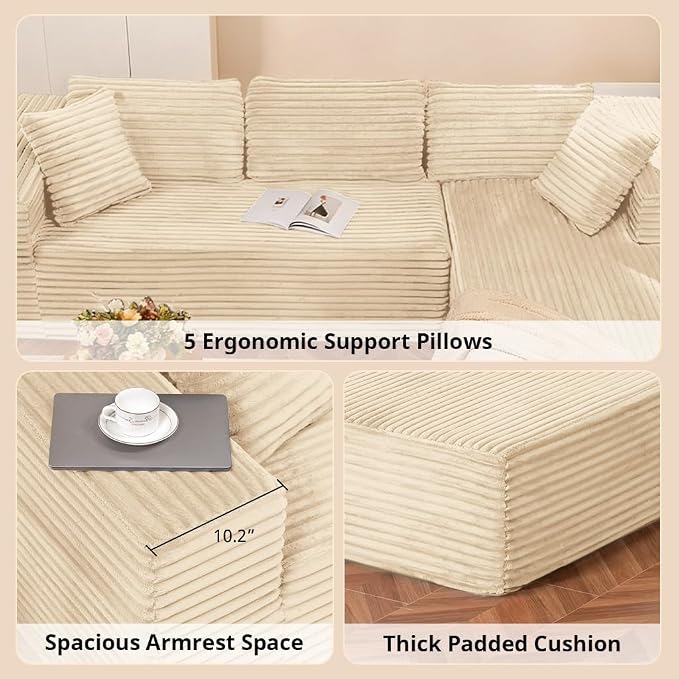 COMHOMA 105”Modular Sectional Sofa - Image 6