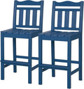 nalone Outdoor Bar Stools Set of 2, HDPE Tall Adirondack Chairs Bar Chairs by NALONE