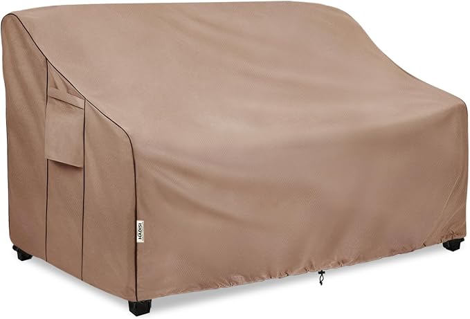 3-Seater Heavy Duty Patio Bench Loveseat Cover, 100% Waterproof Outdoor Sofa by Hadisi