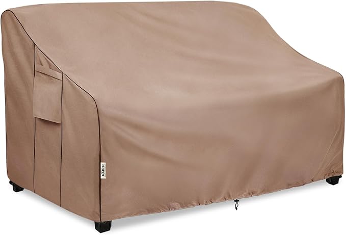 2-Seater Heavy Duty Patio Bench Loveseat Cover, 100% Waterproof Outdoor Sofa by Hadisi