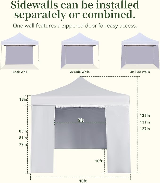 Easy 10x10 Pop Up Canopy Tent - Image 7